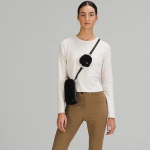 NWT Lululemon Modular Phone Crossbody, Black Fleece